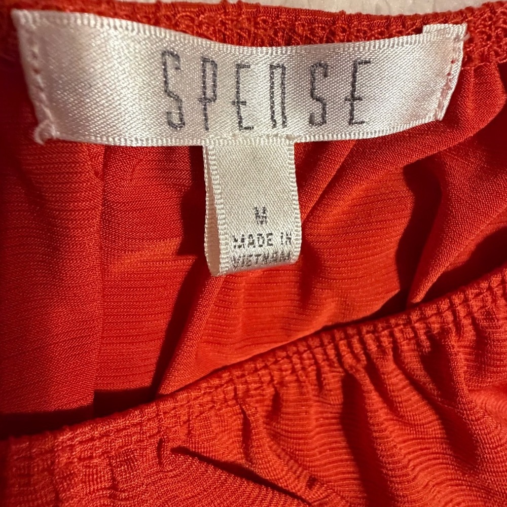Spense Womens Burnt Orange Bell Sleeve Off Shoulder Boho Blouse Top Size M - Picture 8 of 11